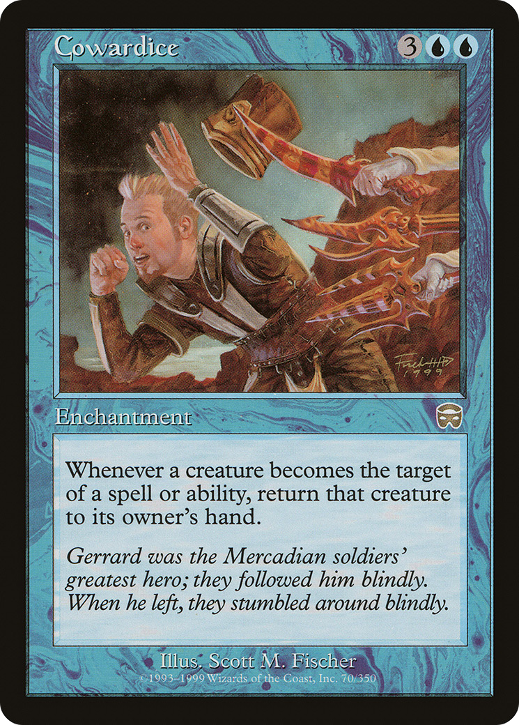 MAGIC: THE GATHERING  - Cowardice (MMQ-070) - Mercadian Masques
