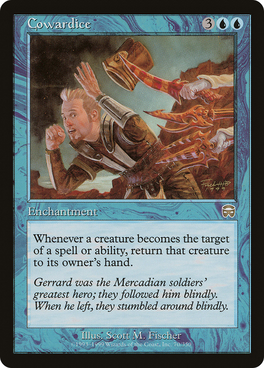 MAGIC: THE GATHERING  - Cowardice (MMQ-070) - Mercadian Masques Foil