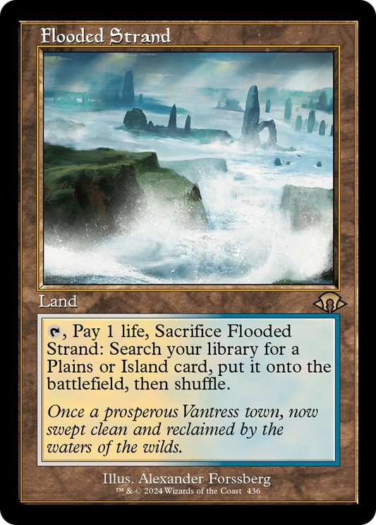 MAGIC: THE GATHERING  - Flooded Strand (Retro Frame) (MH3-436) - Modern Horizons 3