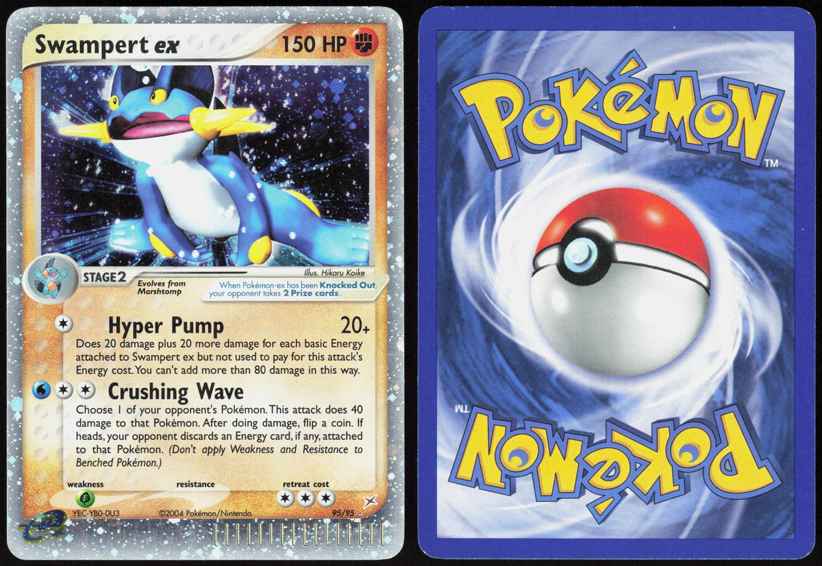 SWAMPERT EX 95/95 TEAM MAGMA VS TEAM AQUA POKEMON EX RARE HOLO LP