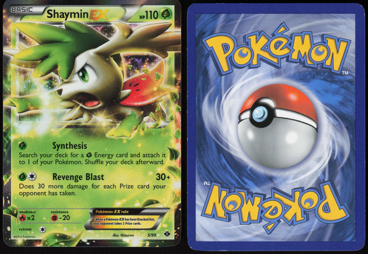 SHAYMIN EX 5/99 NEXT DESTINIES POKEMON EX RARE HOLO LP