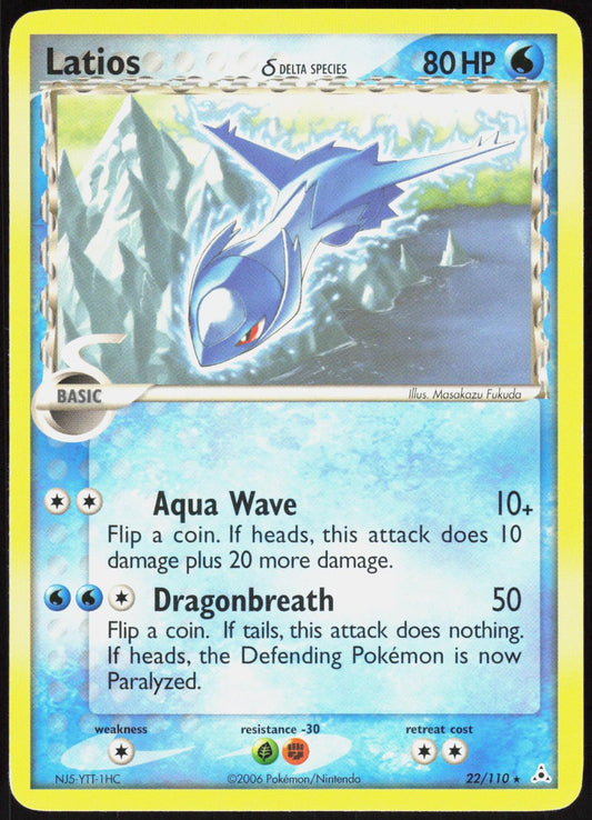 LATIOS Δ 22/110 HOLON PHANTOMS POKEMON RARE LP