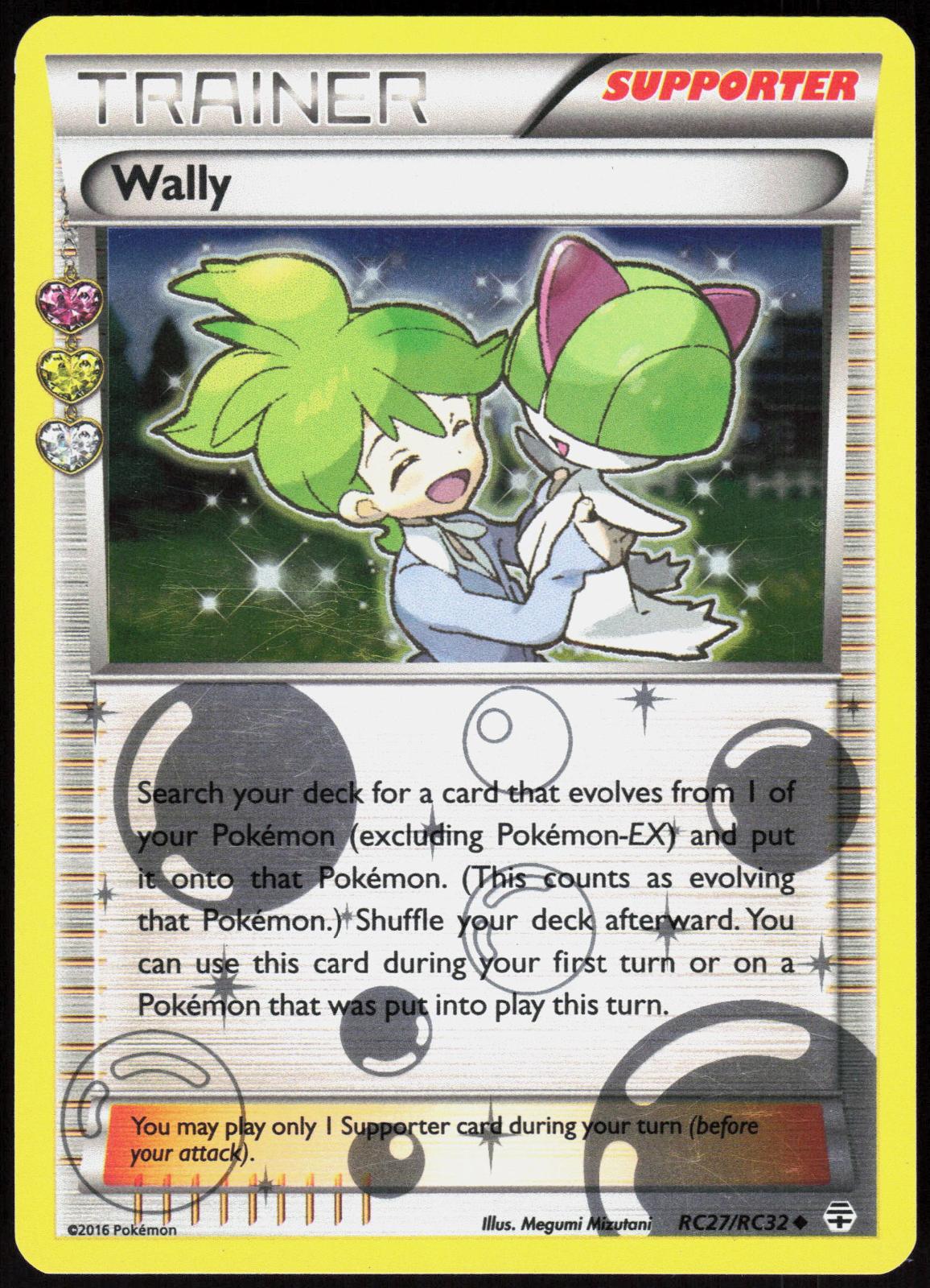 WALLY RC27/RC32 GENERATIONS POKEMON UNCOMMON HOLO LP