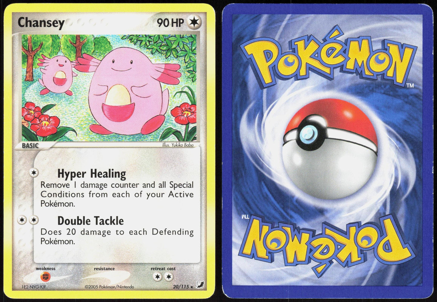 CHANSEY 20/115 UNSEEN FORCES POKEMON RARE MP