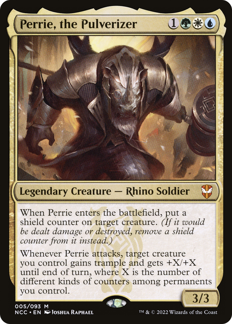 MAGIC: THE GATHERING  - Perrie, the Pulverizer (NCC-005) - New Capenna Commander Foil