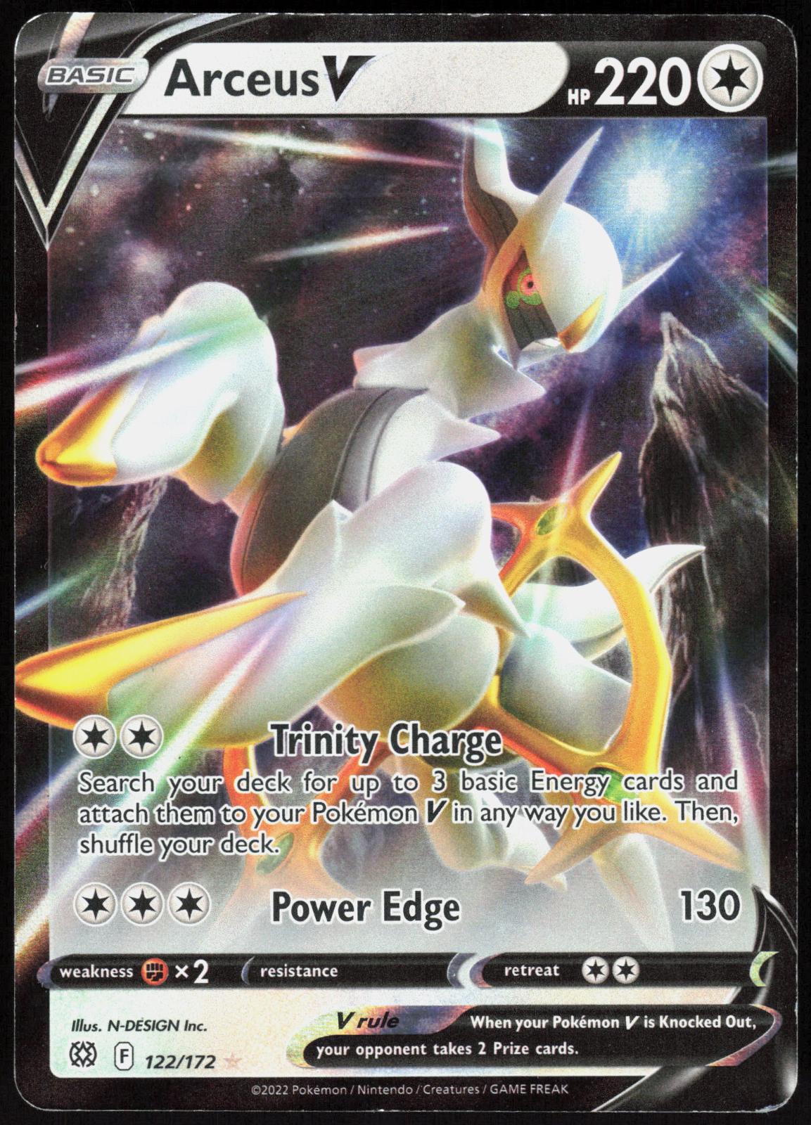 ARCEUS V 122/172 BRILLIANT STARS POKEMON ULTRA RARE HOLO HP