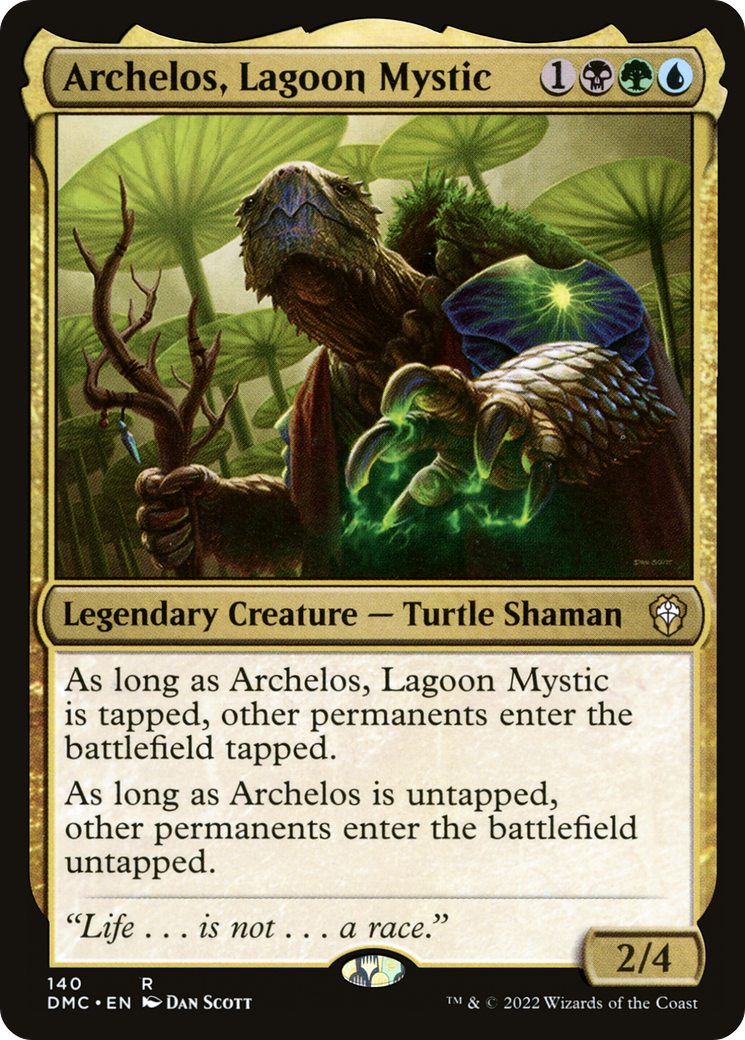 MAGIC: THE GATHERING  - Archelos, Lagoon Mystic (DMC-140) - Dominaria United Commander