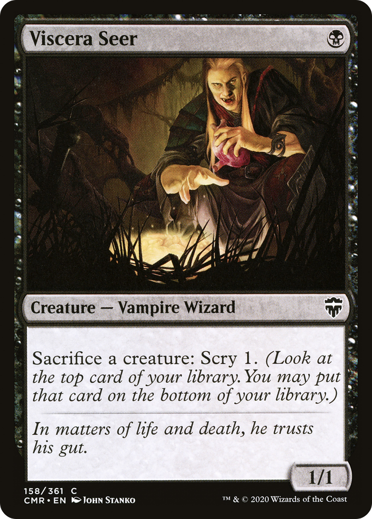 MAGIC: THE GATHERING  - Viscera Seer (CMR-158) - Commander Legends