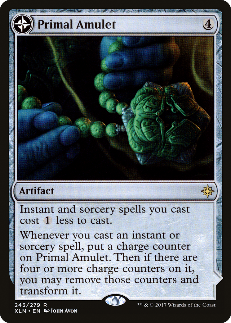 MAGIC: THE GATHERING  - Primal Amulet (XLN-243) - Ixalan: (compasslanddfc) Foil