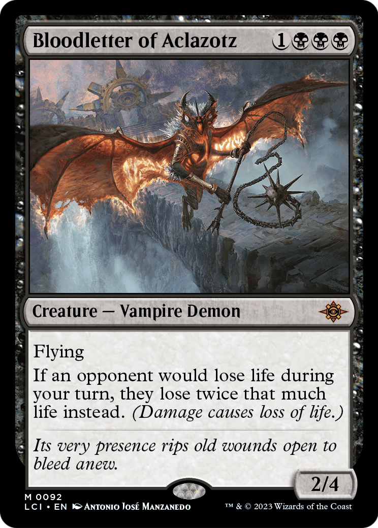MAGIC: THE GATHERING  - Bloodletter of Aclazotz (LCI-092) - The Lost Caverns of Ixalan Foil