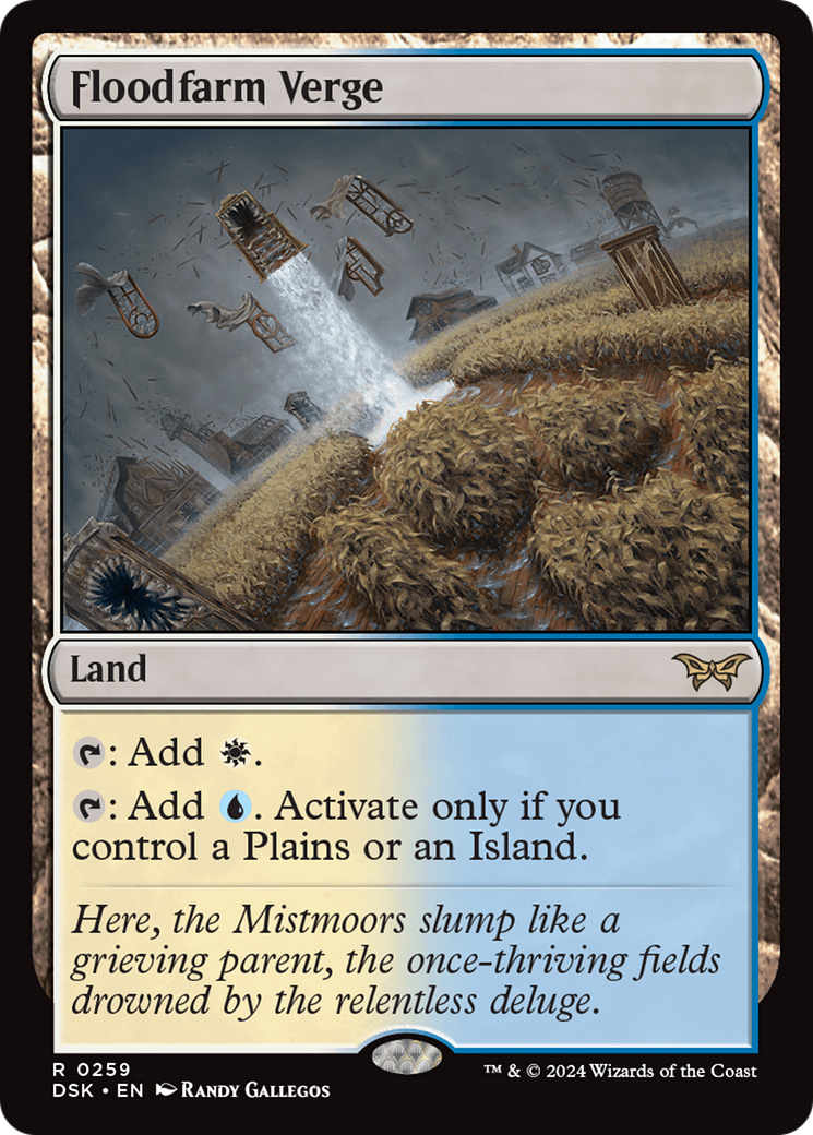 MAGIC: THE GATHERING  - Floodfarm Verge (DSK-259) - Duskmourn: House of Horror Foil