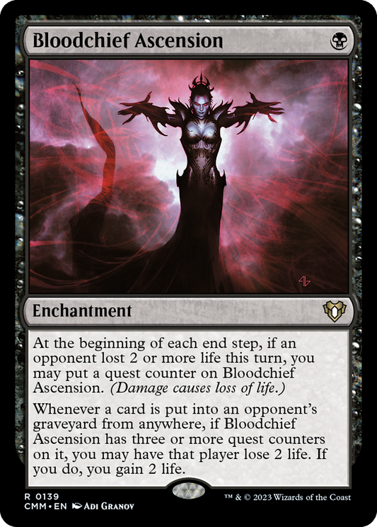 MAGIC: THE GATHERING  - Bloodchief Ascension (CMM-139) - Commander Masters