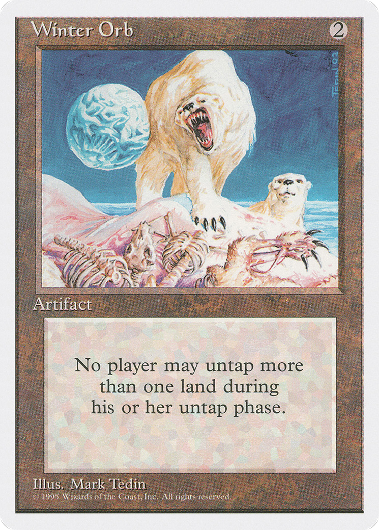 MAGIC: THE GATHERING  - Winter Orb (4ED-358) - Fourth Edition