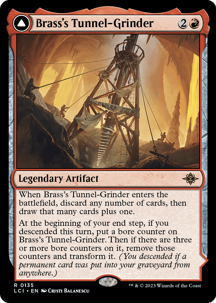 MAGIC: THE GATHERING  - Brass's Tunnel-Grinder (LCI-135) - The Lost Caverns of Ixalan Foil