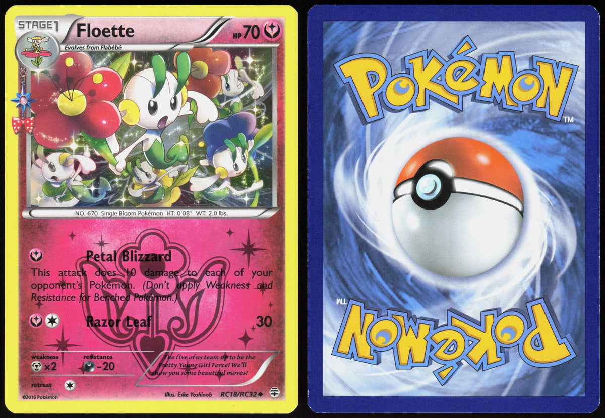 FLOETTE RC18/RC32 GENERATIONS POKEMON UNCOMMON HOLO LP