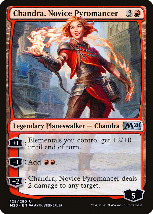 MAGIC: THE GATHERING  - Chandra, Novice Pyromancer (M20-128) - Core Set 2020