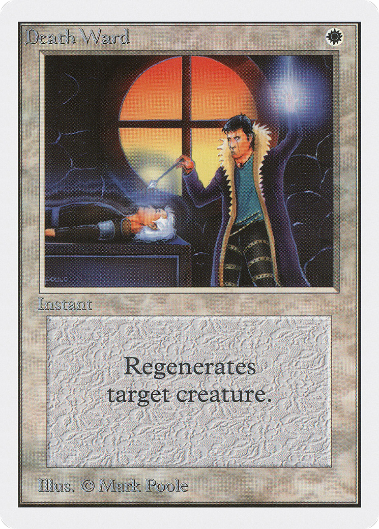 MAGIC: THE GATHERING  - Death Ward (2ED-018) - Unlimited Edition