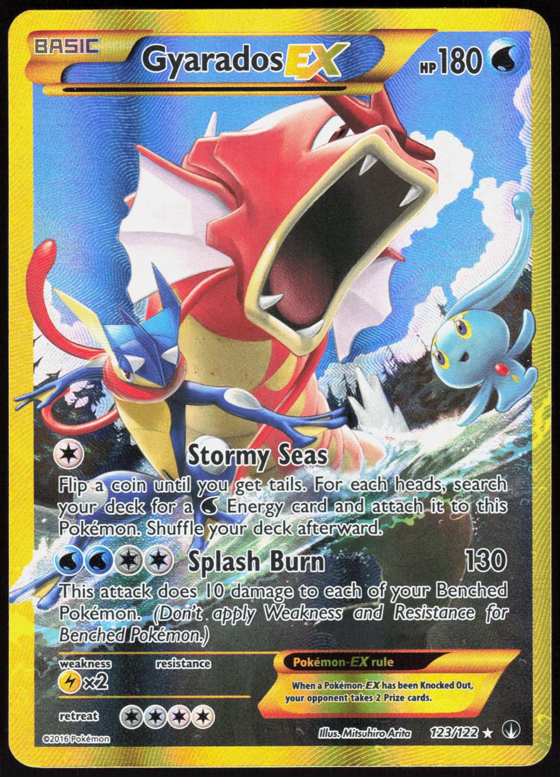 GYARADOS EX 123/122 BREAKPOINT POKEMON SECRET RARE HOLO LP