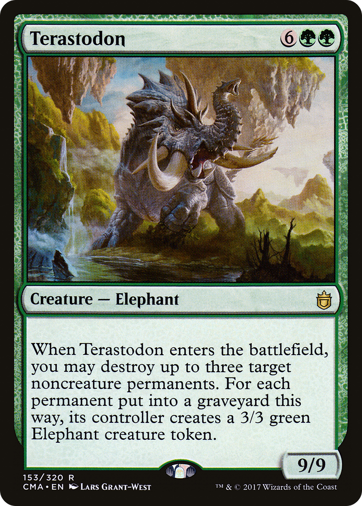 MAGIC: THE GATHERING  - Terastodon (CMA-153) - Commander Anthology