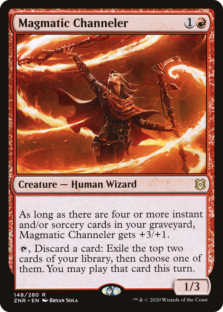 MAGIC: THE GATHERING  - Magmatic Channeler (ZNR-148) - Zendikar Rising Foil