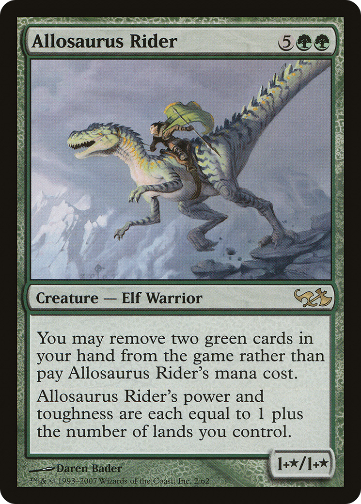 MAGIC: THE GATHERING  - Allosaurus Rider (EVG-002) - Duel Decks: Elves vs. Goblins