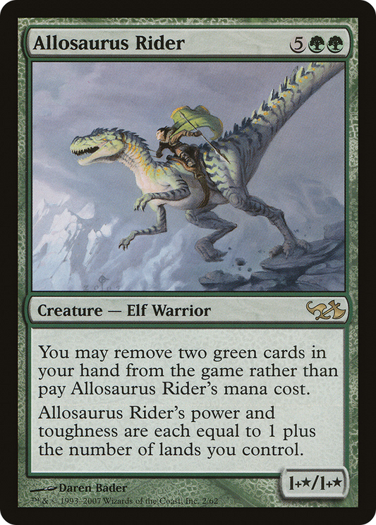 MAGIC: THE GATHERING  - Allosaurus Rider (EVG-002) - Duel Decks: Elves vs. Goblins