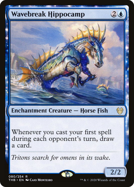 MAGIC: THE GATHERING  - Wavebreak Hippocamp (THB-080) - Theros Beyond Death: (enchantment)