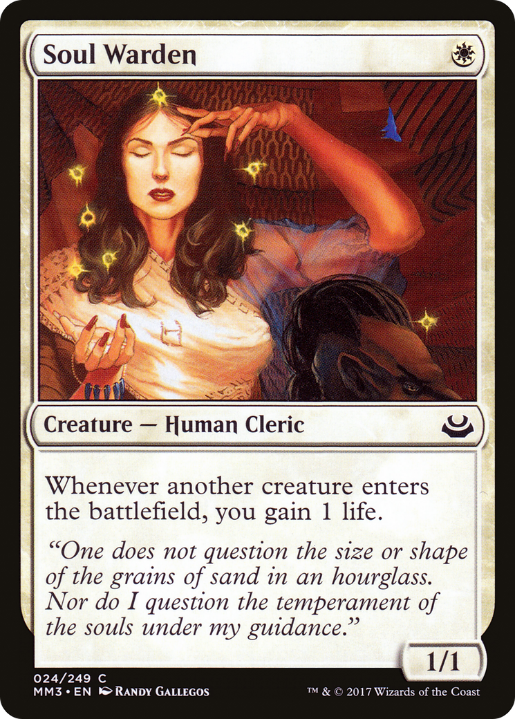 MAGIC: THE GATHERING  - Soul Warden (MM3-024) - Modern Masters 2017 Foil
