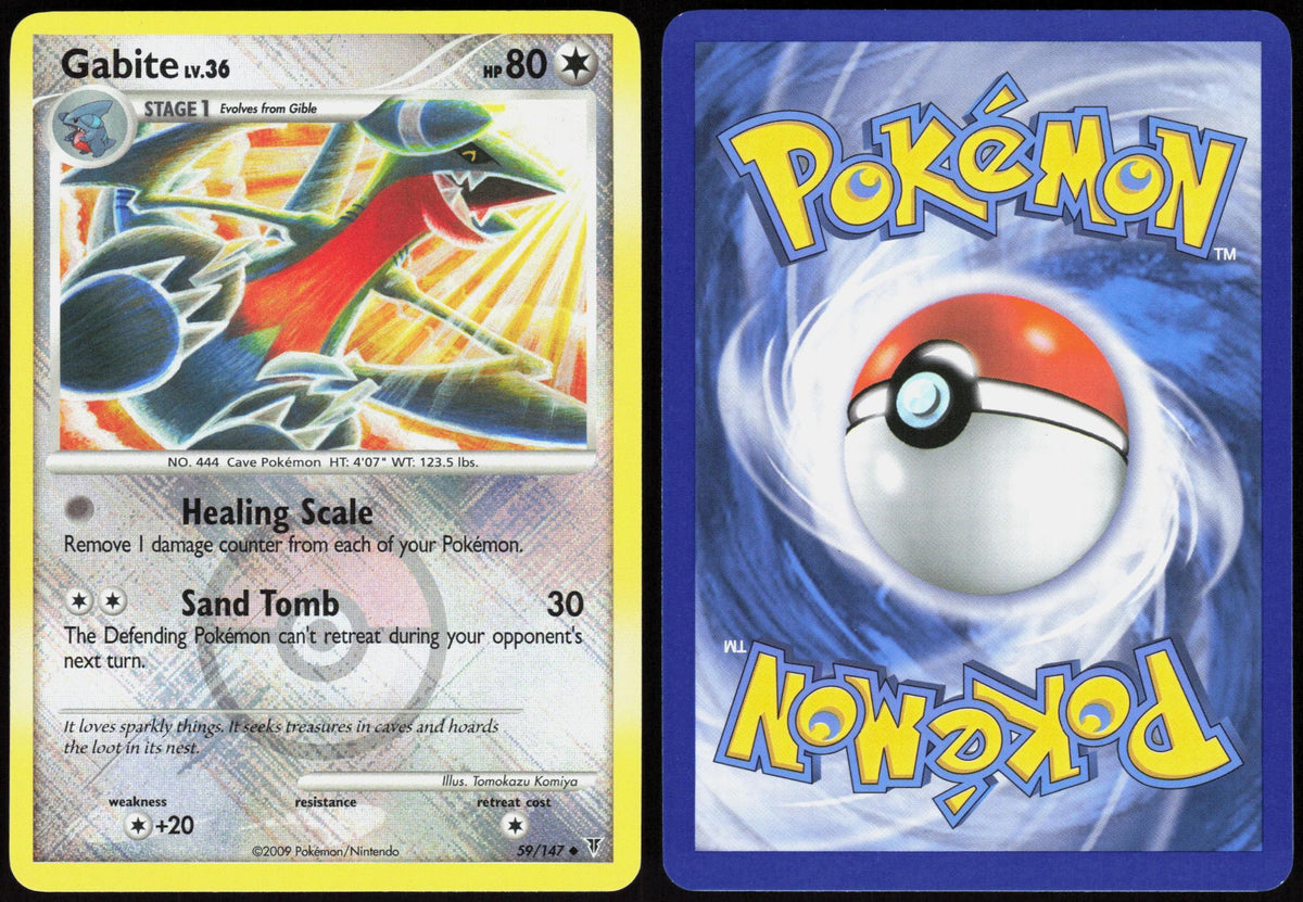 GABITE 59/147 LEAGUE & CHAMPIONSHIP CARDS POKEMON REVERSE HOLO NM