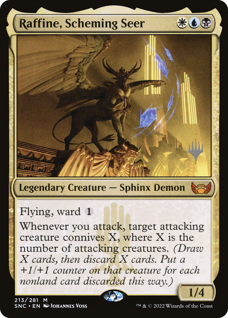MAGIC: THE GATHERING  - Raffine, Scheming Seer (PPSNC-213P) - Streets of New Capenna Promos Foil