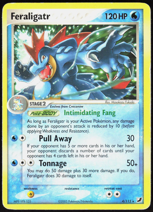 FERALIGATR 4/115 DECK EXCLUSIVES POKEMON RARE HP