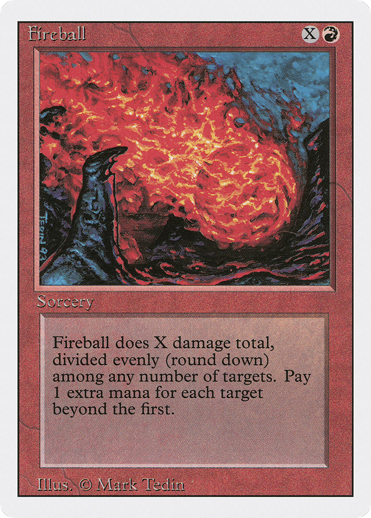 MAGIC: THE GATHERING  - Fireball (3ED-150) - Revised Edition