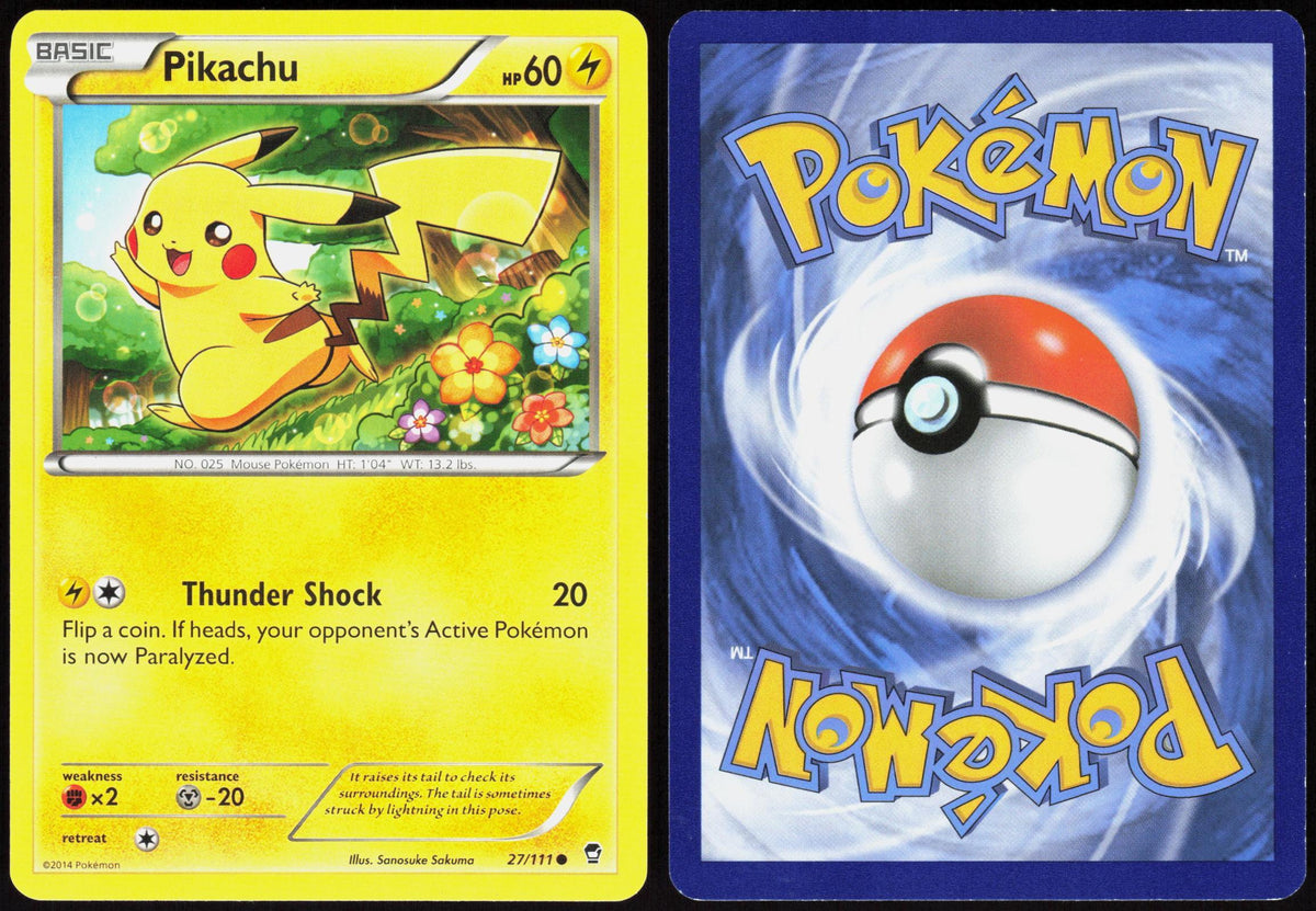 PIKACHU 27/111 FURIOUS FISTS POKEMON COMMON LP