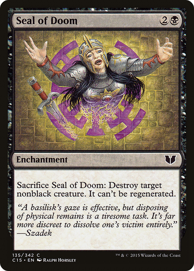 MAGIC: THE GATHERING  - Seal of Doom (C15-135) - Commander 2015