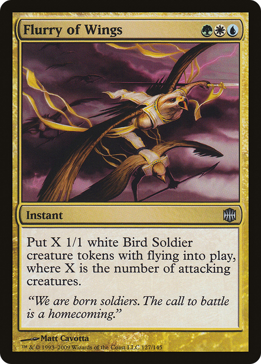 MAGIC: THE GATHERING  - Flurry of Wings (ARB-127) - Alara Reborn