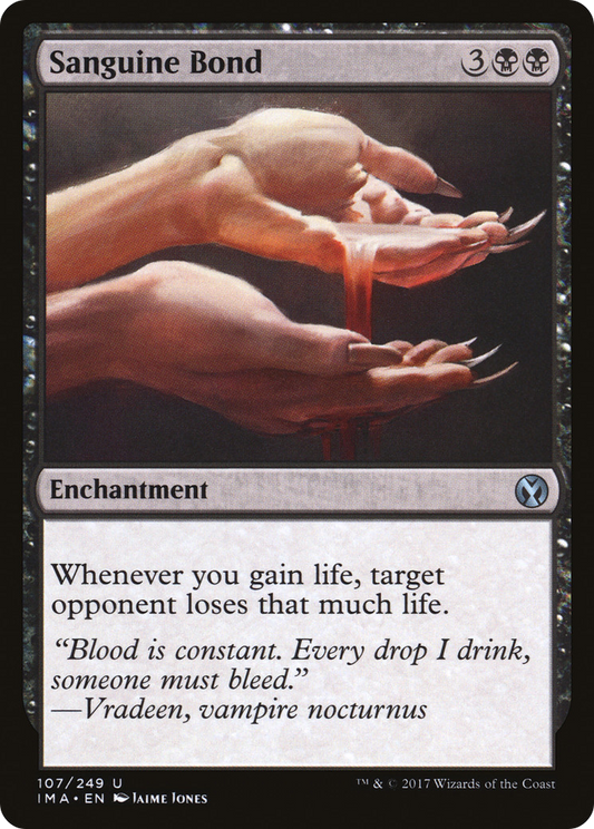 MAGIC: THE GATHERING  - Sanguine Bond (IMA-107) - Iconic Masters Foil