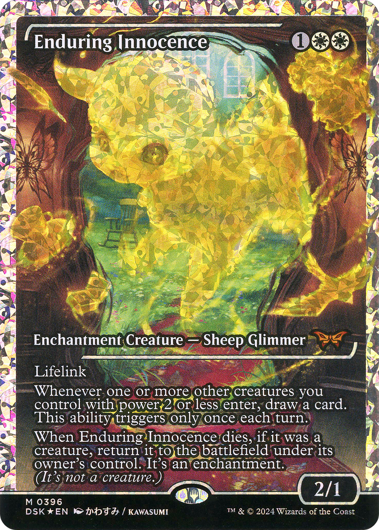 MAGIC: THE GATHERING  - Enduring Innocence (Showcase) (Fracture Foil) (DSK-396) - Duskmourn: House of Horror: (Showcase) Foil