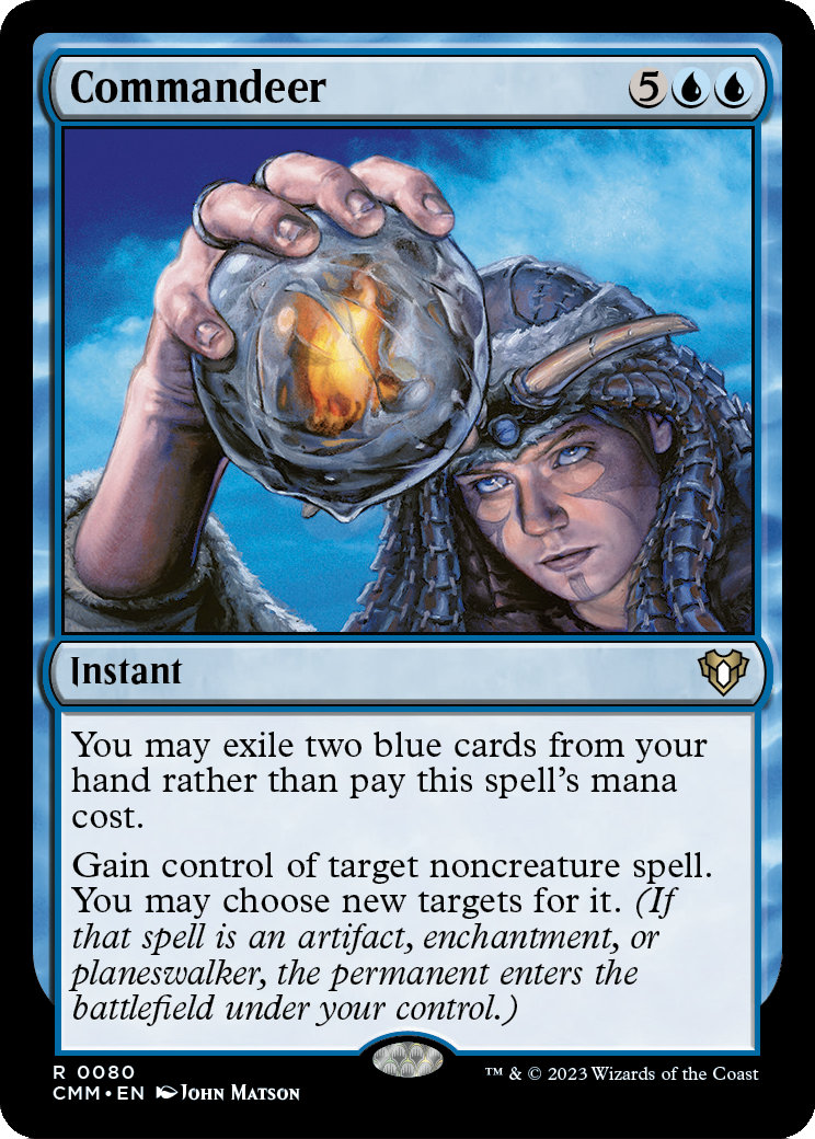 MAGIC: THE GATHERING  - Commandeer (CMM-080) - Commander Masters