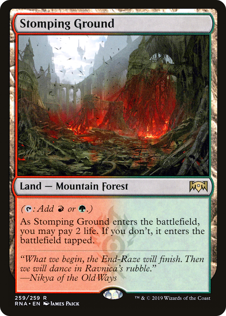 MAGIC: THE GATHERING  - Stomping Ground (RNA-259) - Ravnica Allegiance Foil