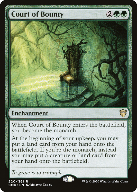 MAGIC: THE GATHERING  - Court of Bounty (CMR-220) - Commander Legends