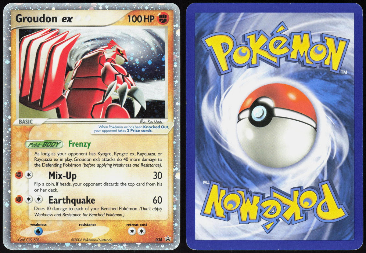 GROUDON EX 038 NINTENDO BLACK STAR PROMOS POKEMON PROMO HOLO LP
