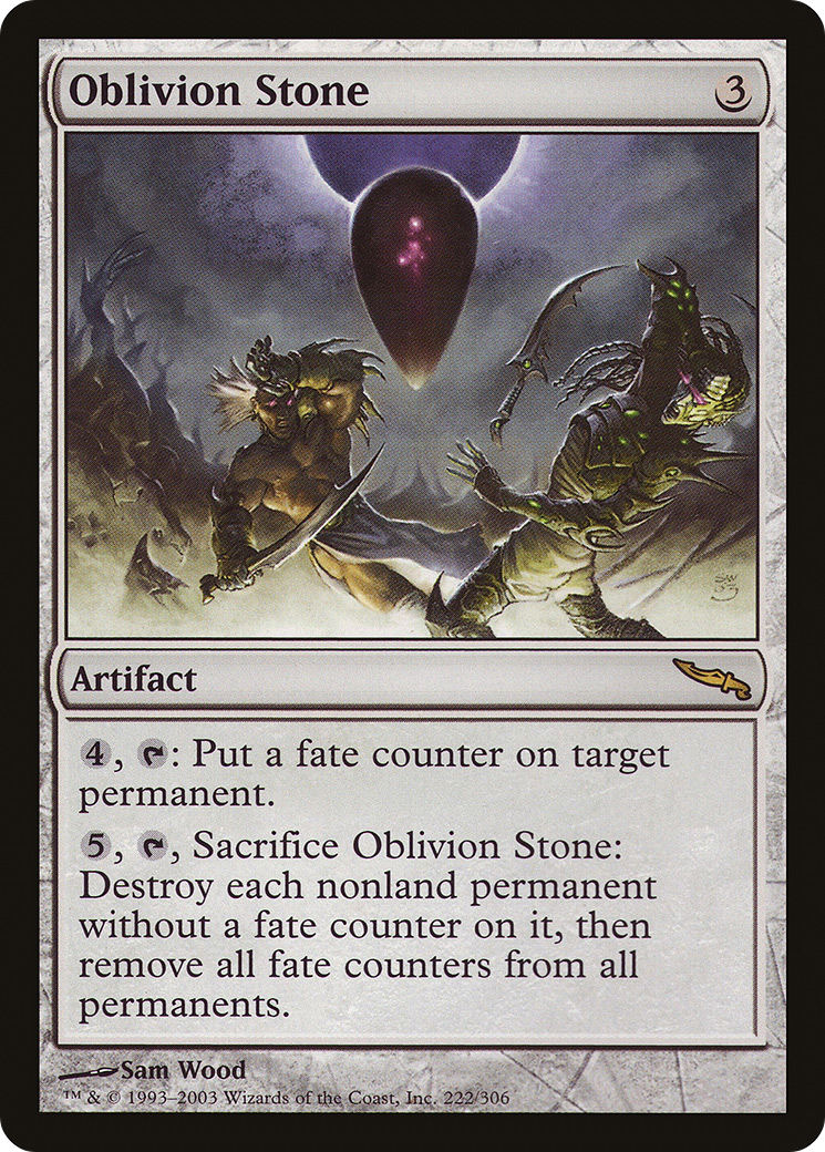 MAGIC: THE GATHERING  - Oblivion Stone (MRD-222) - Mirrodin Foil
