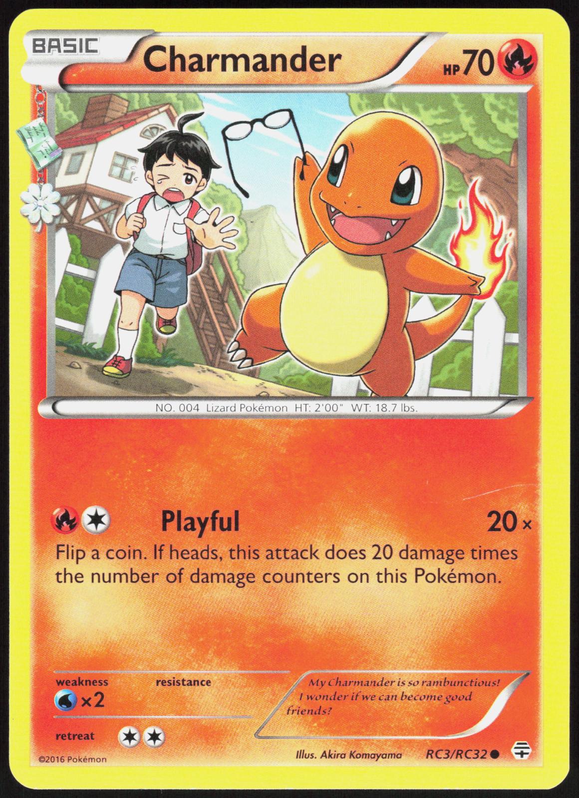 CHARMANDER RC3/RC32 GENERATIONS POKEMON COMMON LP