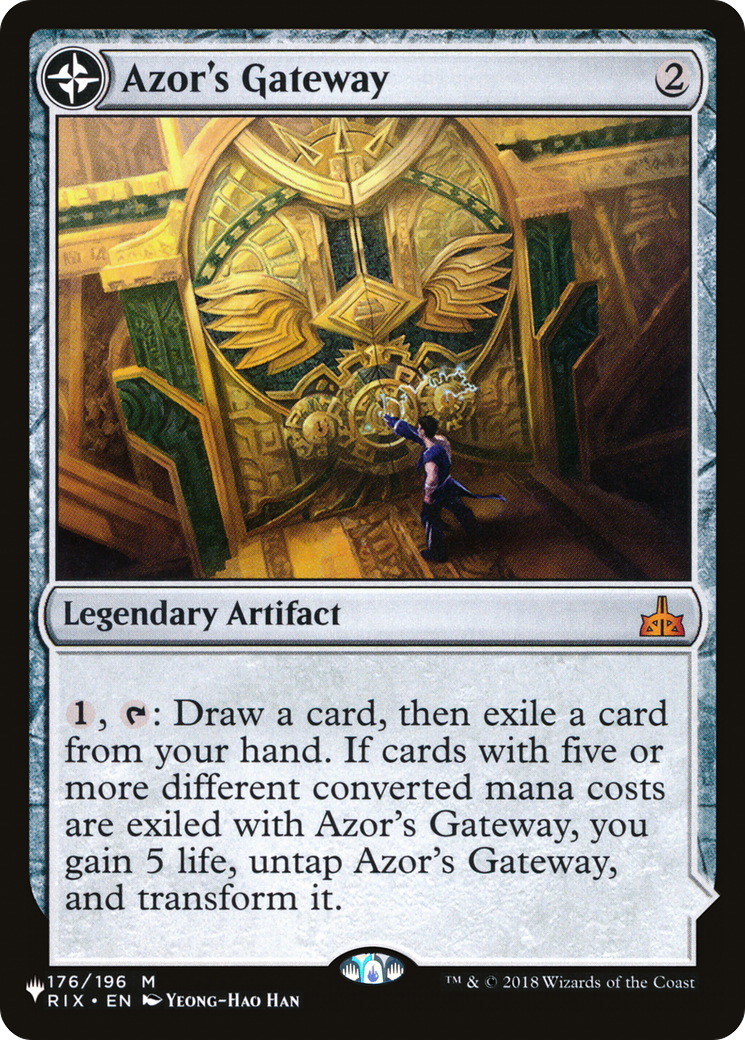 MAGIC: THE GATHERING  - Azor's Gateway (LIST-RIX-176) - The List: (compasslanddfc)
