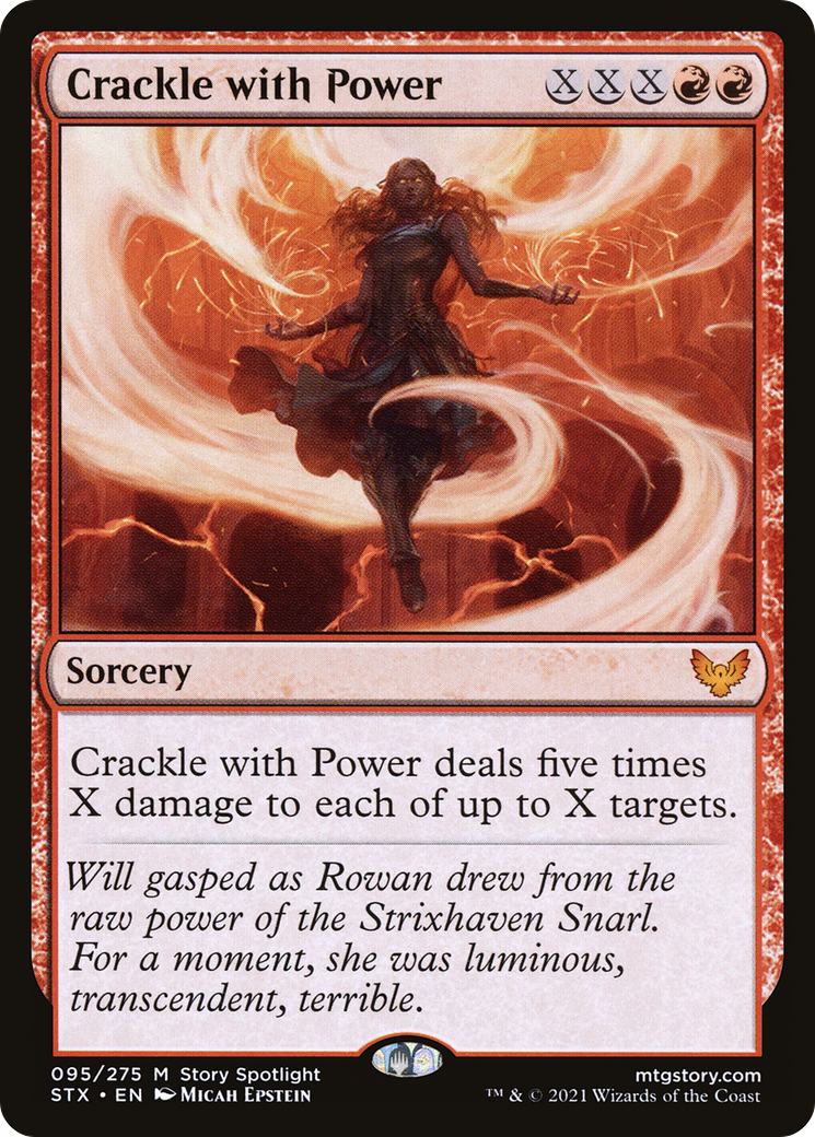 MAGIC: THE GATHERING  - Crackle with Power (STX-095) - Strixhaven: School of Mages Foil