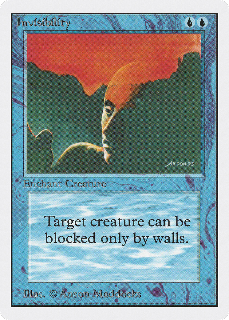 MAGIC: THE GATHERING  - Invisibility (2ED-060) - Unlimited Edition