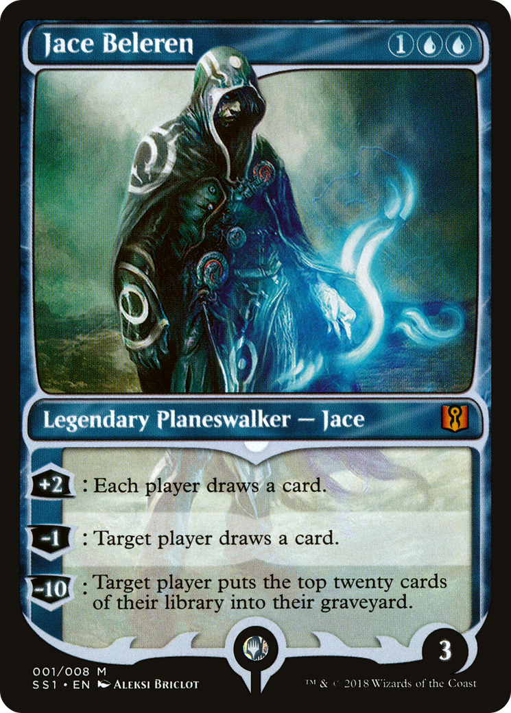 MAGIC: THE GATHERING  - Jace Beleren (SS1-001) - Signature Spellbook: Jace Foil