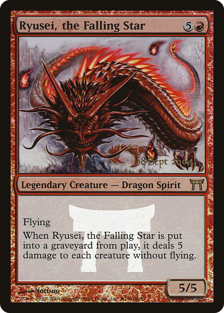 MAGIC: THE GATHERING  - Ryusei, the Falling Star (PRE-185) - Champions of Kamigawa Promos Foil