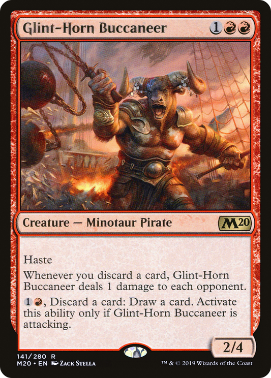 MAGIC: THE GATHERING  - Glint-Horn Buccaneer (M20-141) - Core Set 2020