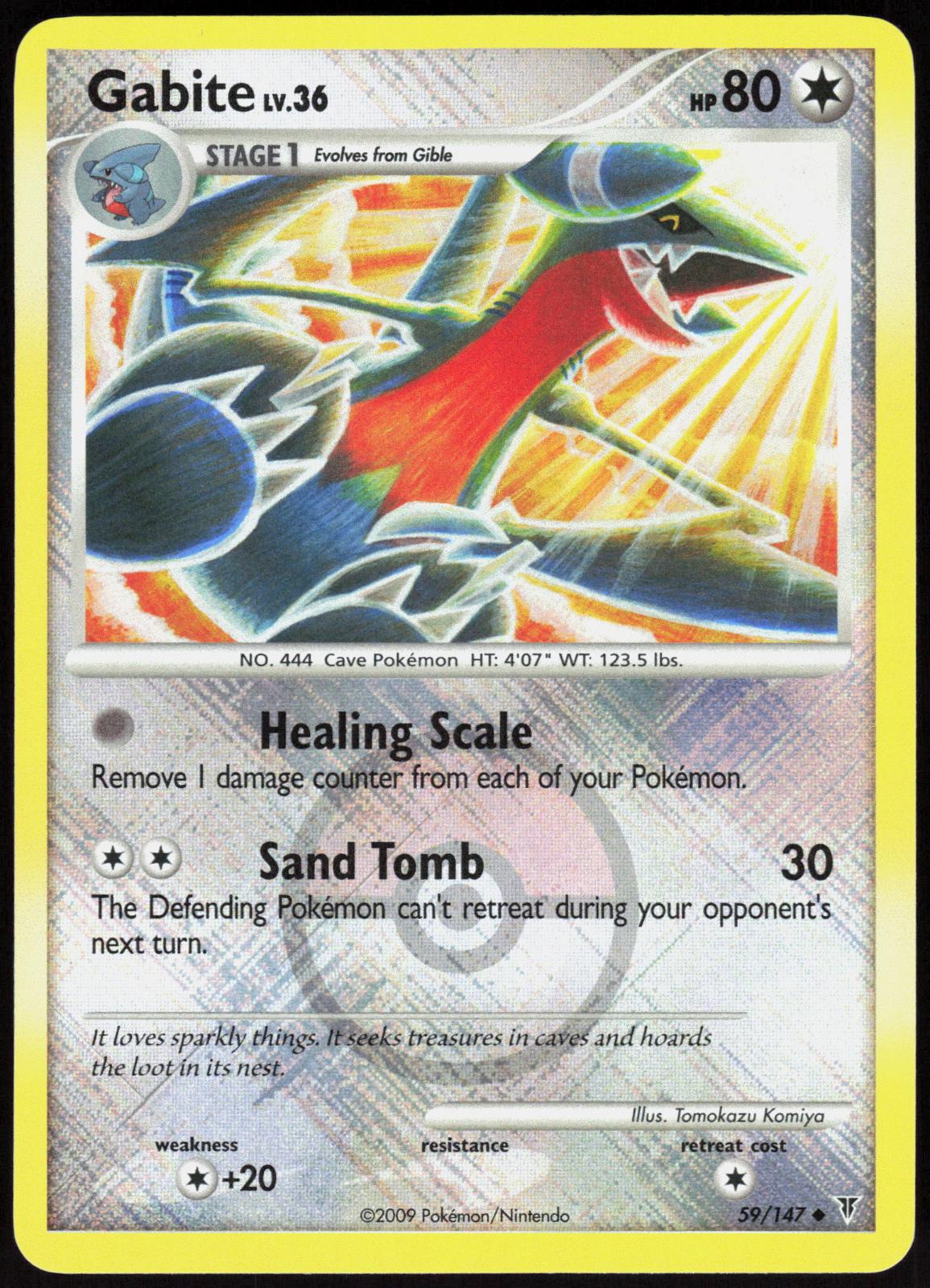 GABITE 59/147 LEAGUE & CHAMPIONSHIP CARDS POKEMON REVERSE HOLO NM